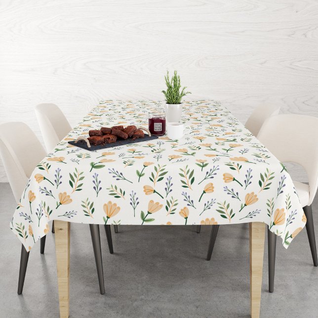 Mantel Scandinavian Yellow Floral Tablecloth (Subido por el creador)