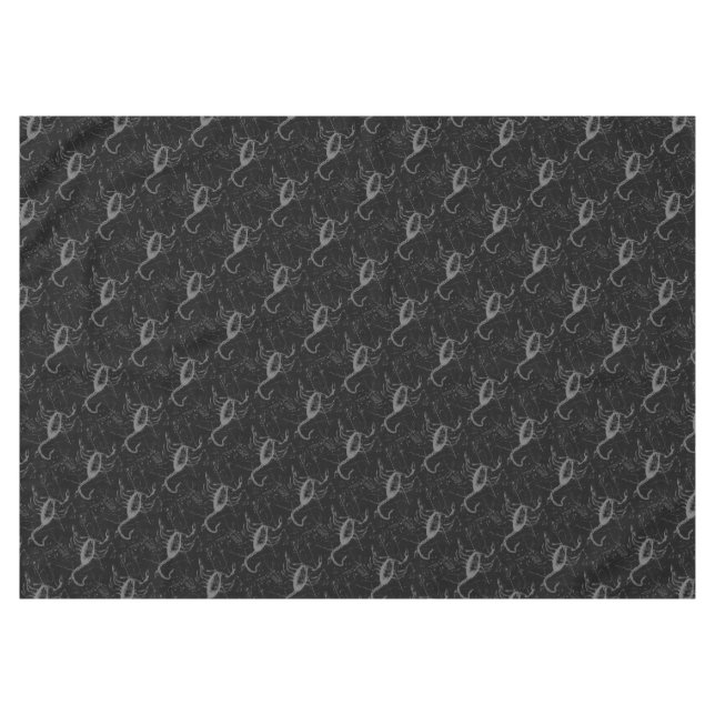 Mantel Scorpio Constellation Hevelius 1690 en negro (Frente (Horizontal))