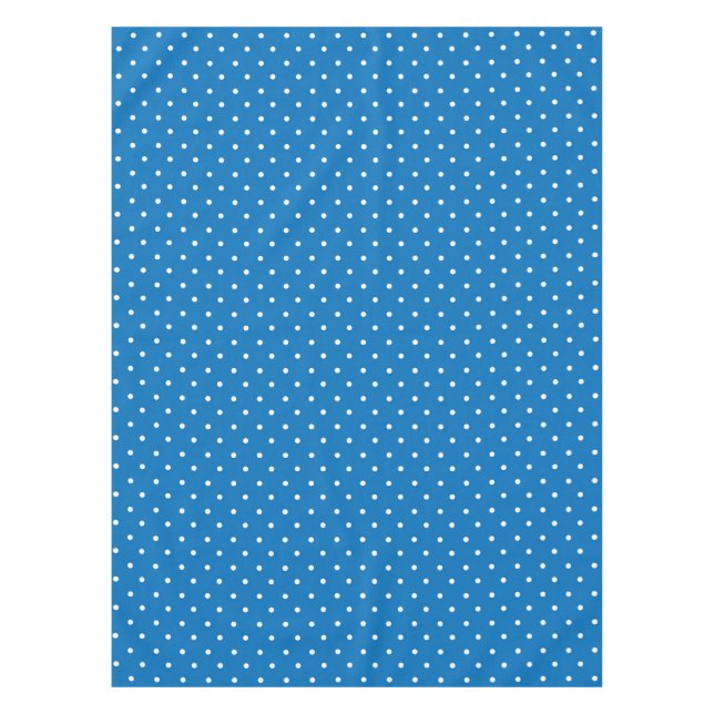 Mantel Seamless blue background polka dot pattern  (Anverso)