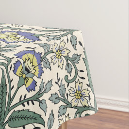 Mantel Seamless blue, yellow, and white floral pattern 