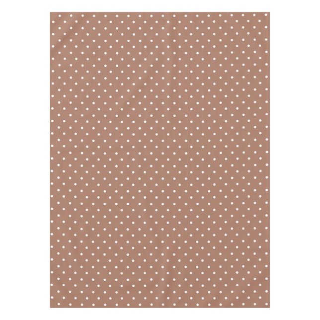 Mantel Seamless medium brown polka dot  pattern (Anverso)