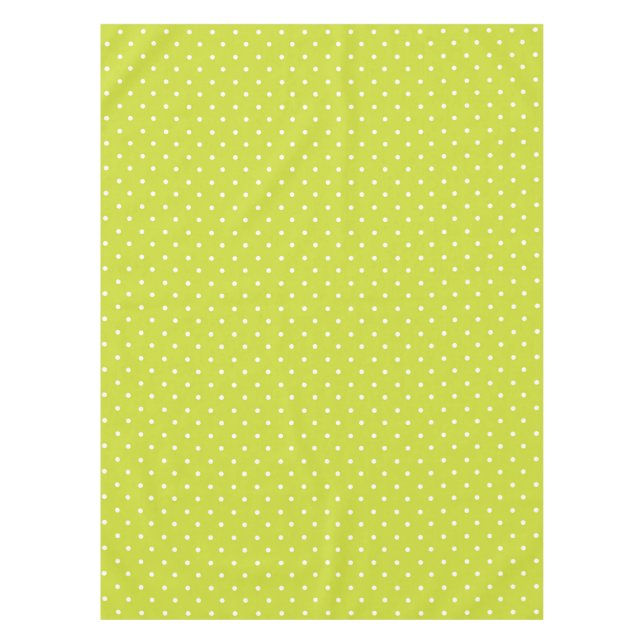 Mantel Seamless pattern  bright lime polka dot pattern (Anverso)