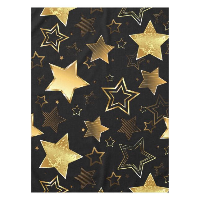 Mantel Seamless pattern with Golden Stars (Anverso)