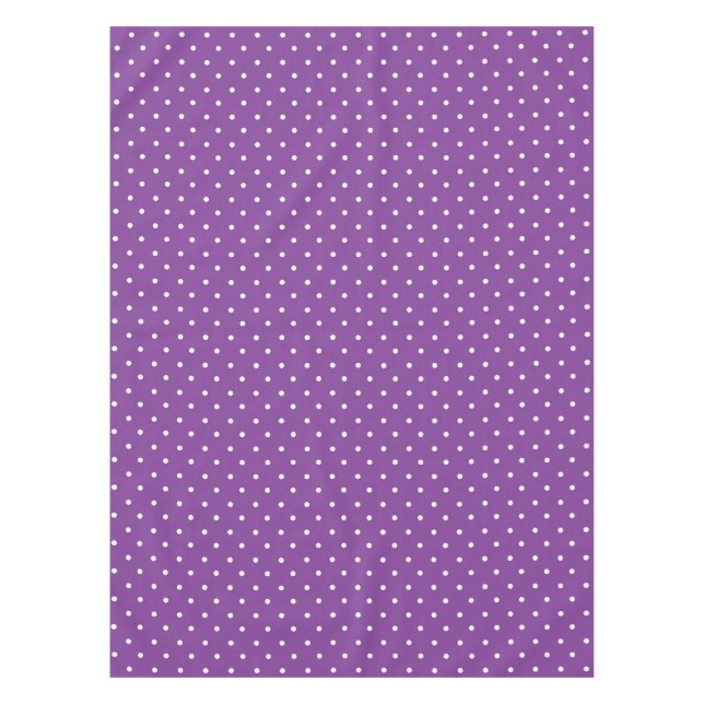 Mantel Seamless purple background polka dot pattern  (Anverso)