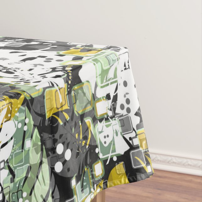 Mantel Selva tropical sin foco hojas exóticas abstractas  (In Situ)