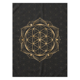 Mantel Semilla de vida en Lotus - Geometría sagrada