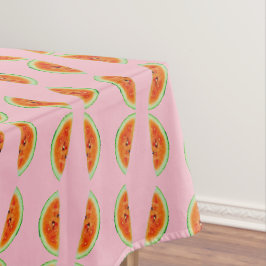 Mantel Semillas de barbacoa verde rosa de la sandía para