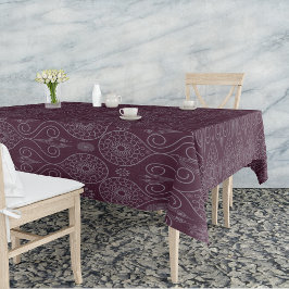 Mantel Semillas fibrosas de pulpo textil con estampado