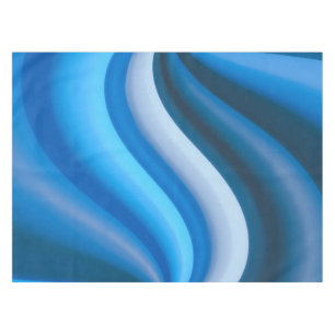 Mantel Sencilla y elegante Waves Abstractas Azules 