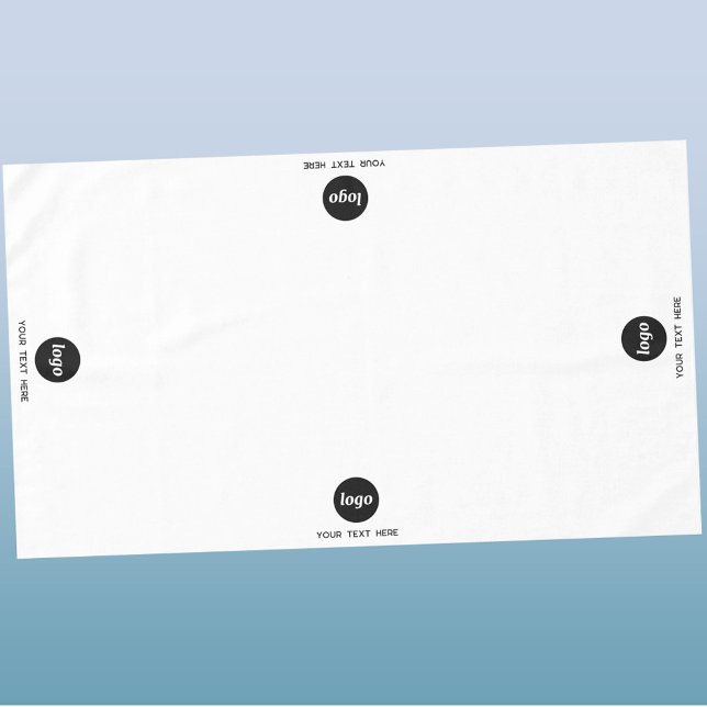 Mantel Sencillo logotipo Texto comercial Programa de prom (Simple logo with custom text business branding promotional trade show tablecloth)