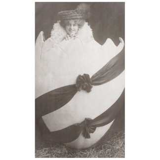 Mantel Señora del Huevo de Pascua Vintage