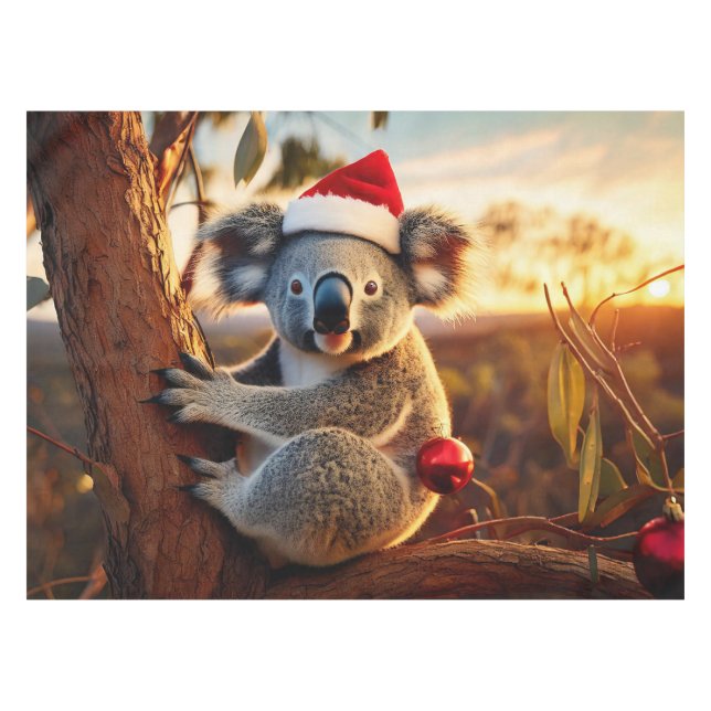 Mantel Sentado en el Sombrero de Koala Santa en Gumtree (Frente (Horizontal))