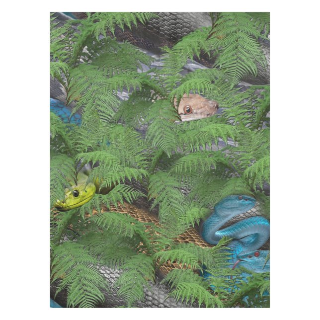 Mantel Serpientes resbaladizas y furtivas (Anverso)