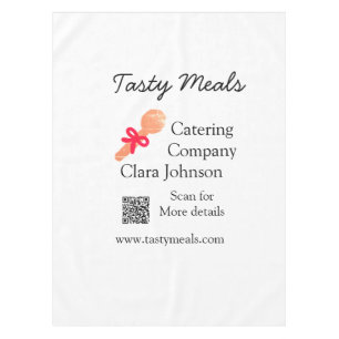 Mantel servicios de catering agregar nombre código QR sit