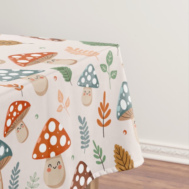 Mantel Setas, follaje otoñal, Patten natural (In Situ)
