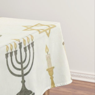 Mantel Shabbat Shalom, estética rústica de granja judaica