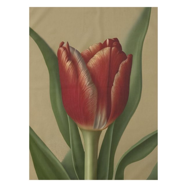 Mantel Shabby Chic Lovely Red Tulip (Anverso)