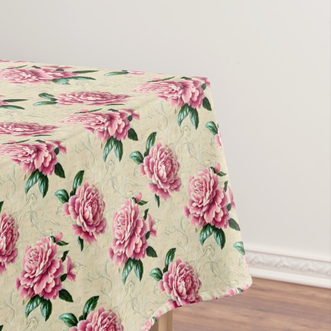 Mantel Shabby Chic Pink Gardenias (In Situ)