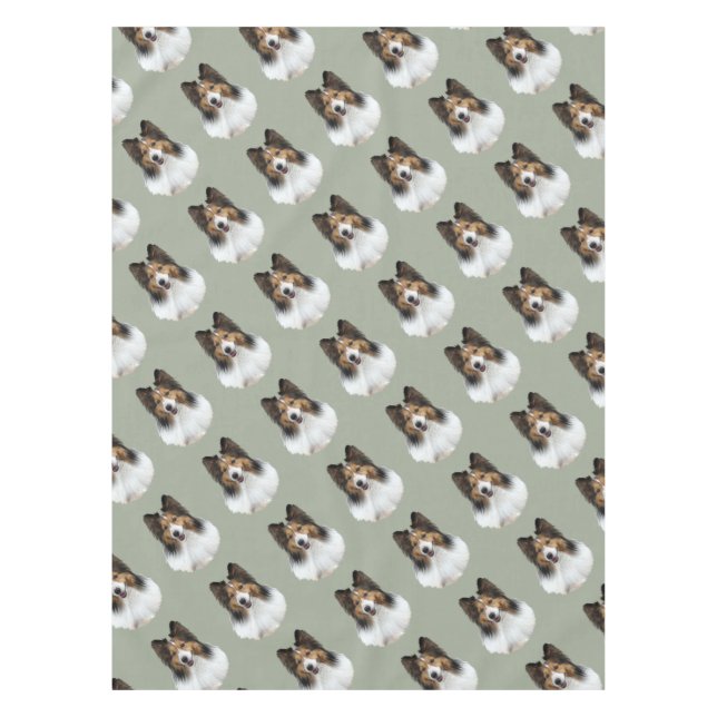 Mantel Sheltie Portait (Anverso)