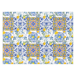 Mantel Sicilian style,summer art Tablecloth