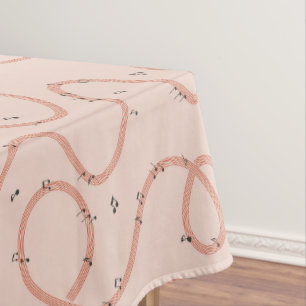 Mantel Signo de notas musicales adicional rosa