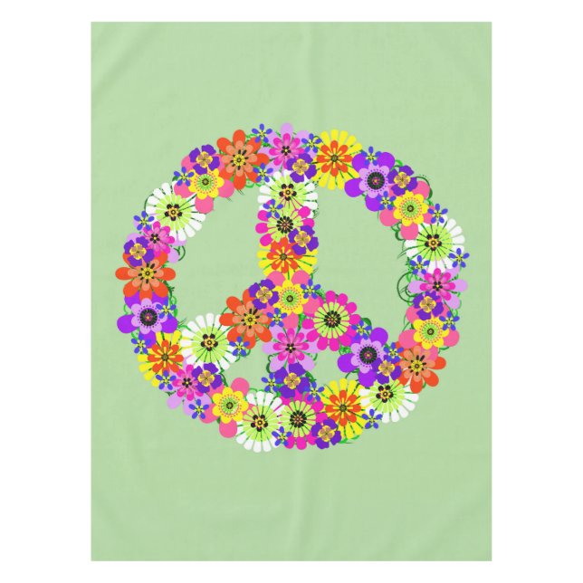 Mantel Signo de paz floral (Anverso)