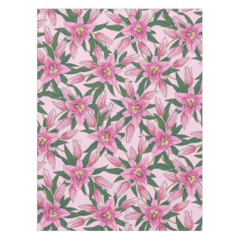 Mantel Silencio en flor en rosa pastel