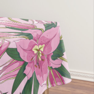 Mantel Silencio en flor en rosa pastel