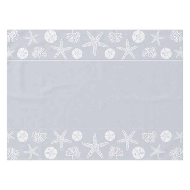 Mantel Silhouettes Sea Life (Gris costero) (Frente (Horizontal))