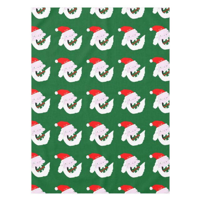 Mantel Silly goofy Santa Claus cartoon face  (Anverso)