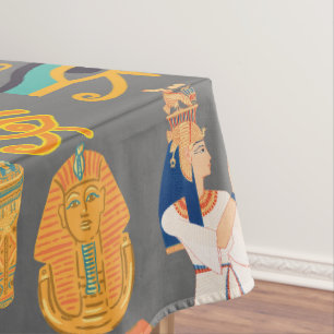 Mantel Símbolo de patrón jeroglífico egipcio antiguo