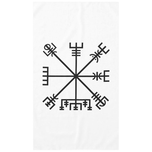 Mantel Símbolo de viking de vegvisir (Anverso)