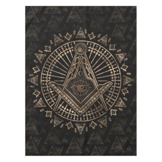 Mantel Símbolo freemasonico cuadrado y brújulas