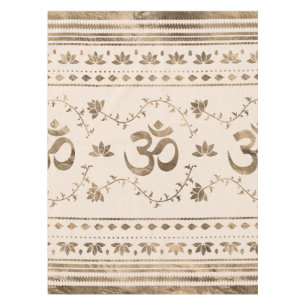 Mantel Símbolo OM - dorado pastel