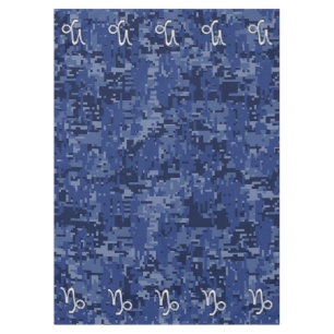 Mantel Símbolo zodiaco de Capricornio plateado Camuflaje 