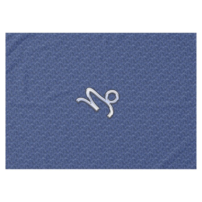 Mantel Símbolo zodiaco de Capricornio plateado Camuflaje  (Frente (Horizontal))