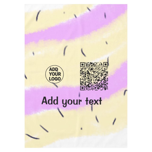 Mantel Simple minimal q r code add logo scan code name te (Anverso)