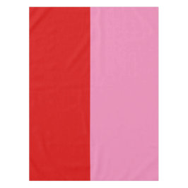 Mantel Simple Plain Red and Pink Colorblock Party