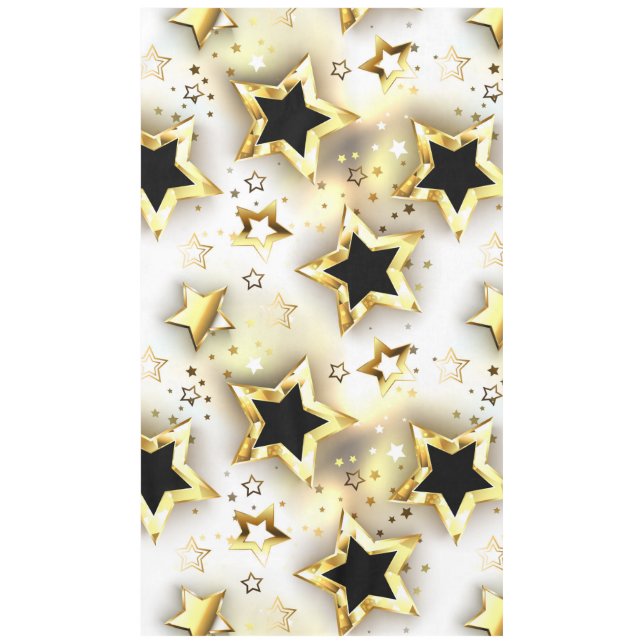 Mantel Sin inconvenientes de luz con estrellas de oro (Anverso)