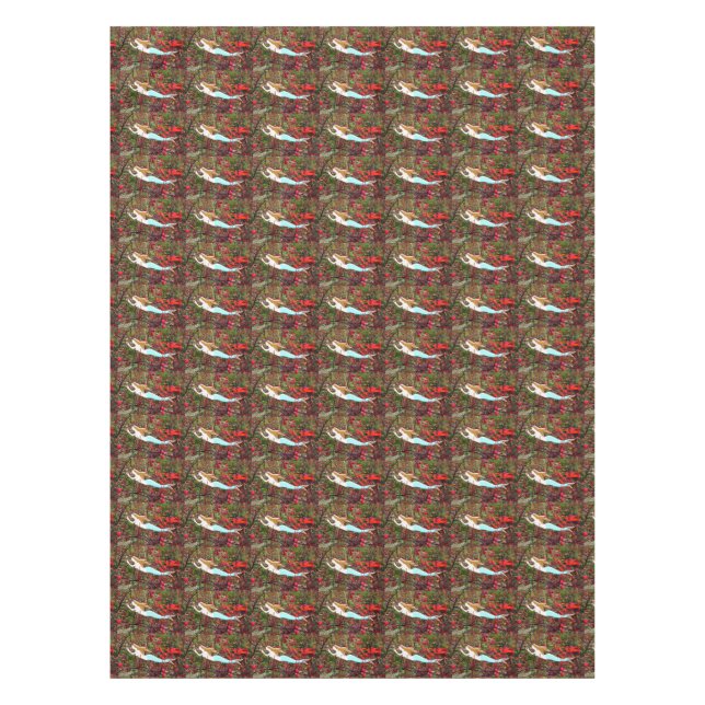 Mantel sirenas azules nadando (Anverso)