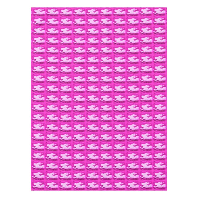 Mantel sirenas rosas apuntando (Anverso)