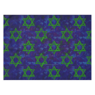 Mantel SlipperyJoe's Hanukkah filas verdes Estrellas de D