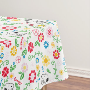 Mantel Snoopy So Sweet Flower Pattern