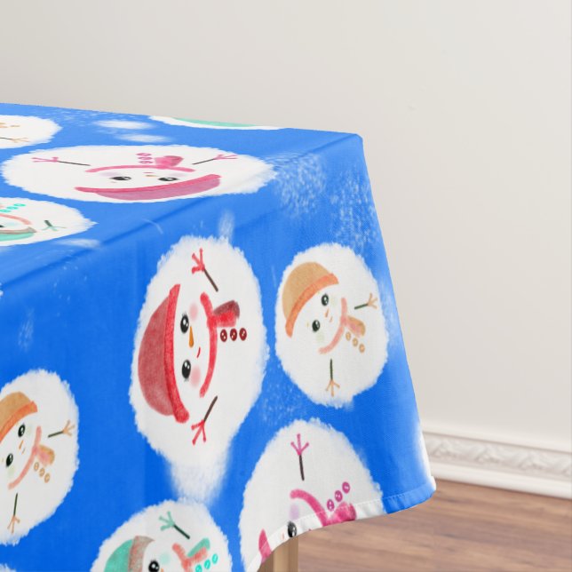 Mantel Snowball y Snowman Blue 3 (In Situ)