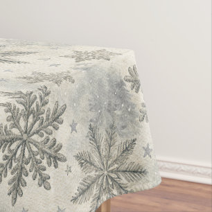 Mantel Snowflake Christmas Watercolor Winter Pine