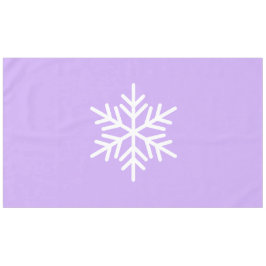 Mantel Sofisticado Snowflake Nórdico Divertido Con Púrpur