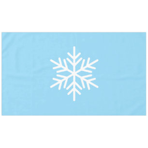 Mantel Sofisticado Snowflake Nórdico Divertido En Azul Es