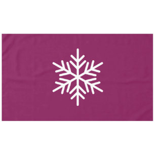 Mantel Sofisticado Snowflake Nórdico Divertido En Borgoña