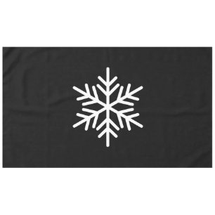 Mantel Sofisticado Snowflake Nórdico Divertido En Negro M