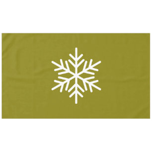 Mantel Sofisticado Snowflake Nórdico Divertido En Oliva D